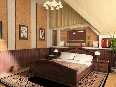Hur att dekorera ditt sovrum i högteknologiska stil. Väggar, fönster och golv.